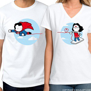 Superhero Shirts For Couple