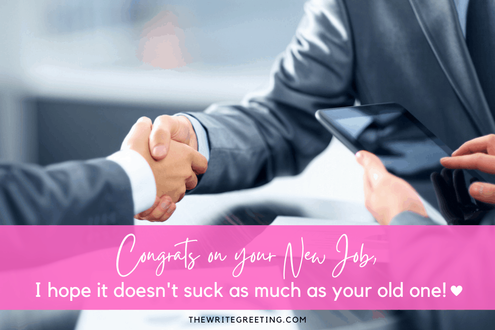 2 business shaking hands after job promotion