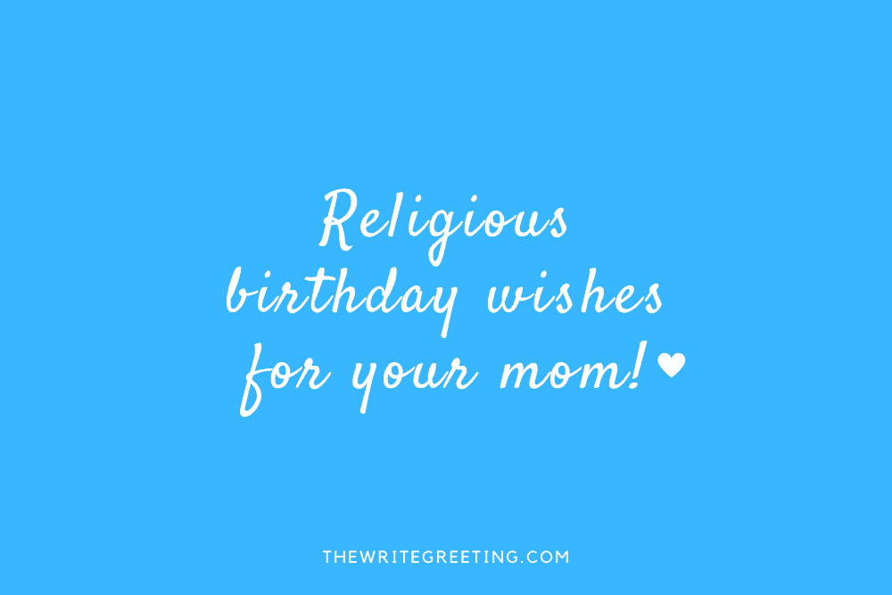 Religious birthday wishes in blue