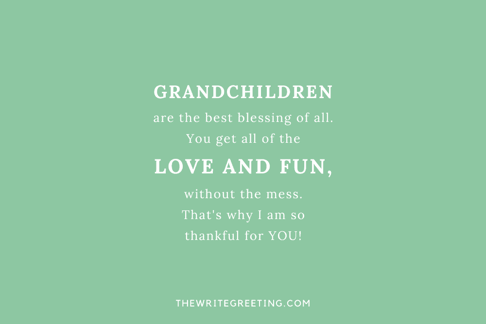 Happy thanksgiving grandkids in green