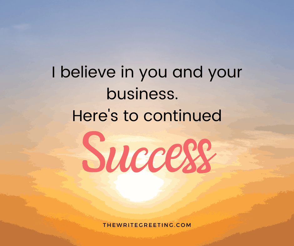 Success test written on orange sky background