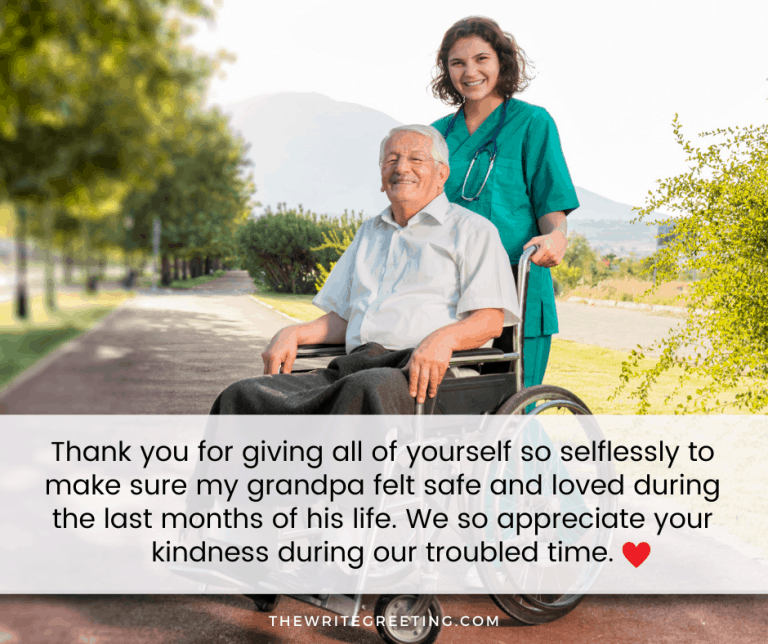 100 Sincere Ways Of Saying Thank You To Caregivers For Their Care The Write Greeting