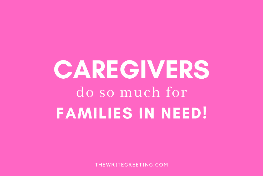 caregivers do so much for families in pink