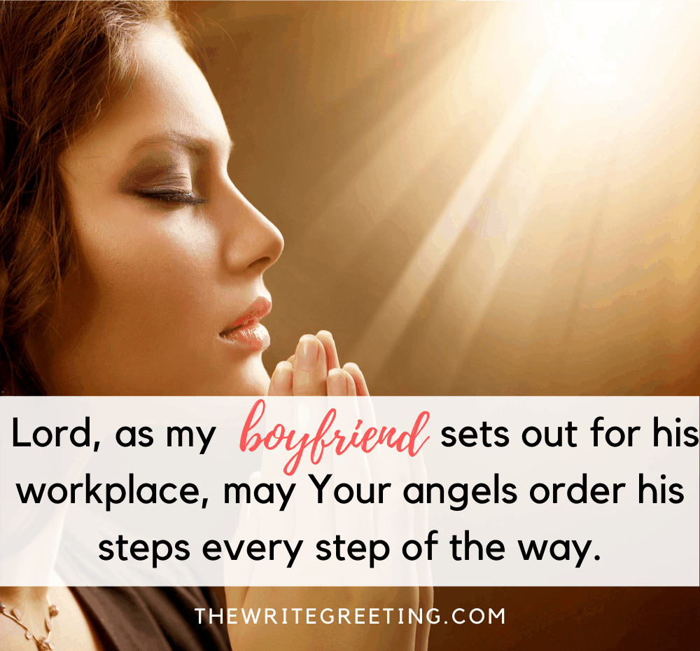 A Sample Prayer for Boyfriend to Encourage Him - The Write Greeting