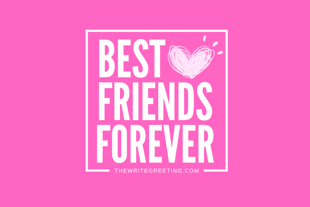Best fiends forever in white, with white heart on pink background