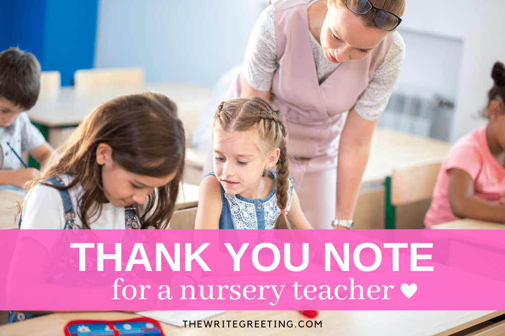 Kindergarten teacher helping kids in classroom