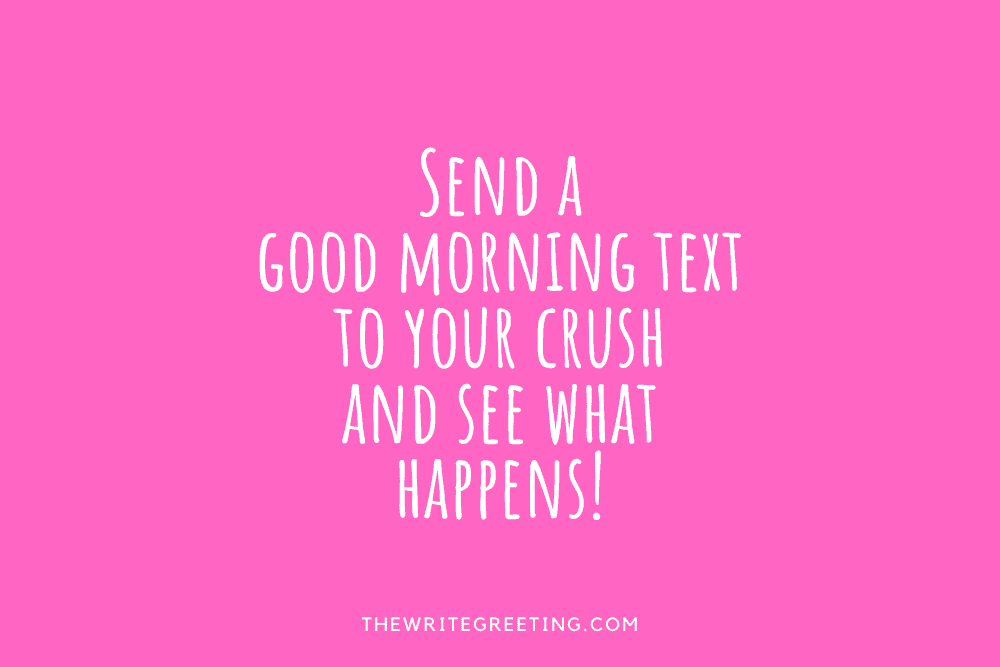 Send a good morning text to crush in pink