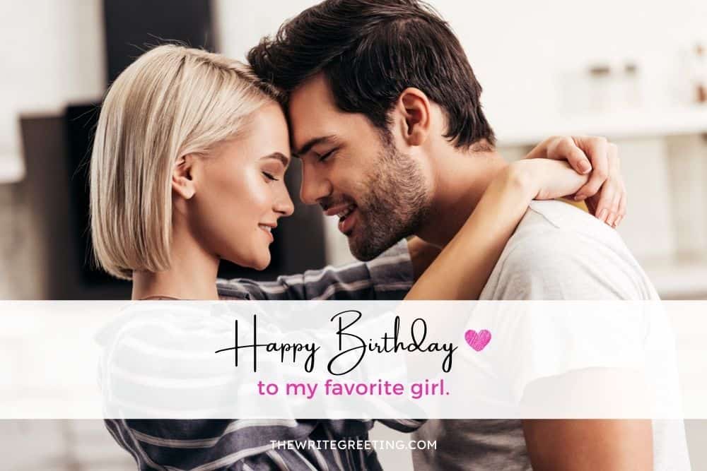 boyfriend wishing his girlfriend happy birthday