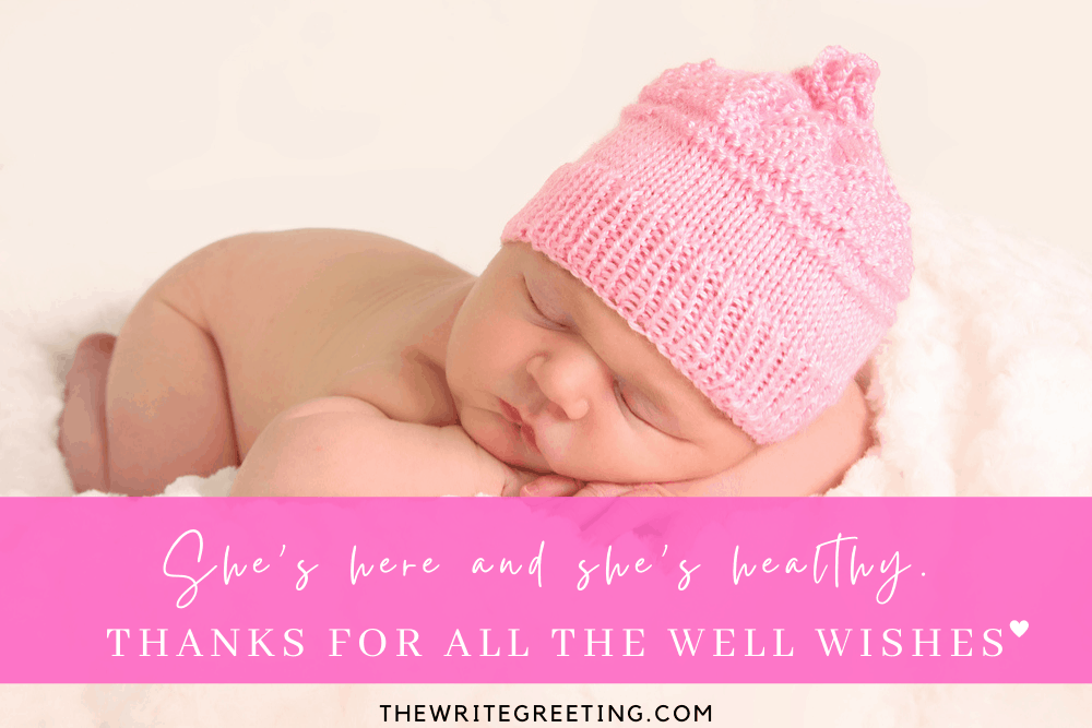 50 Unforgettable Ways To Say Thank You For Newborn Baby Wishes - The Write  Greeting