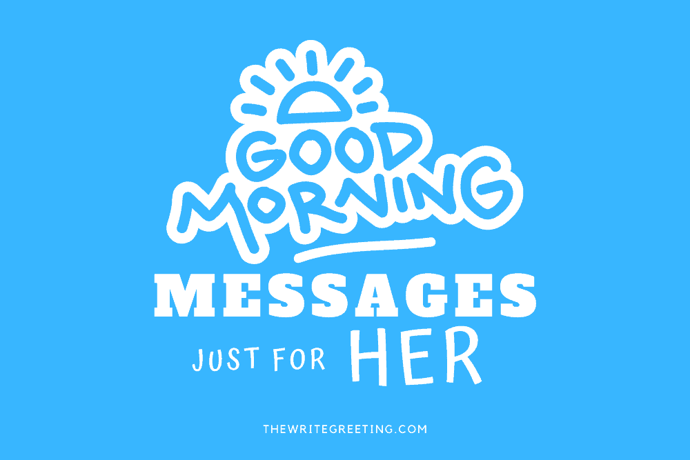 good morning messages for her in blue