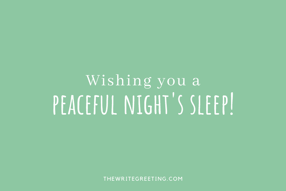 Enjoy a peaceful night's sleep in green