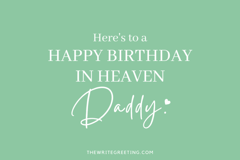 Happy Birthday to My Father in Heaven - The Write Greeting