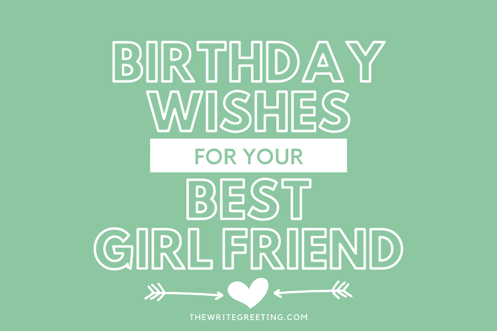 birthday wishes for female friend on green