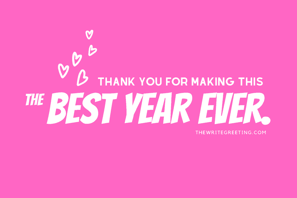 best year ever written in pink