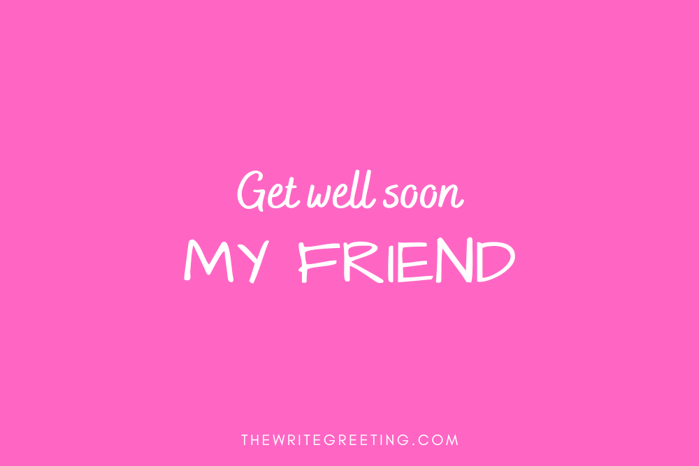 Get well soon in pink