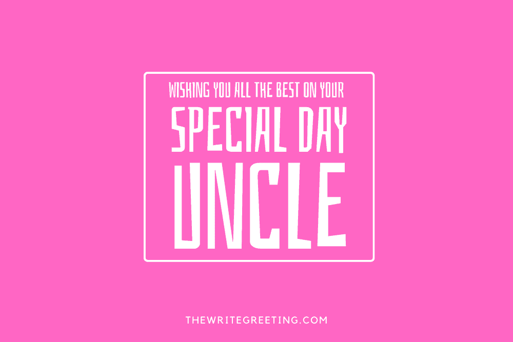 Happy birthday uncle in pink