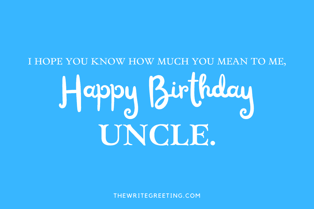 Birthday wishes for uncle in blue