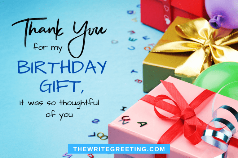Perfect Thank You Messages for Birthday Gift - The Write Greeting