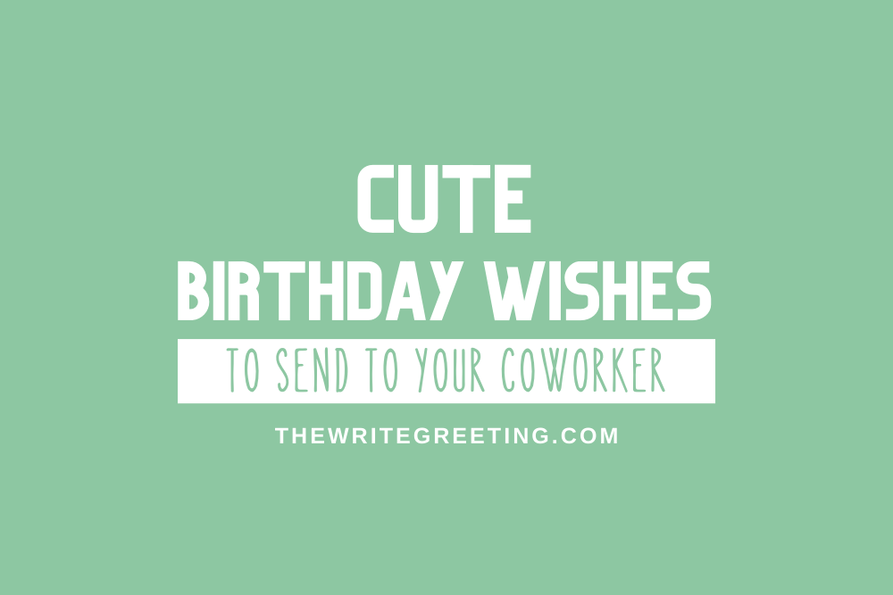 Cute birthday wishes on green background