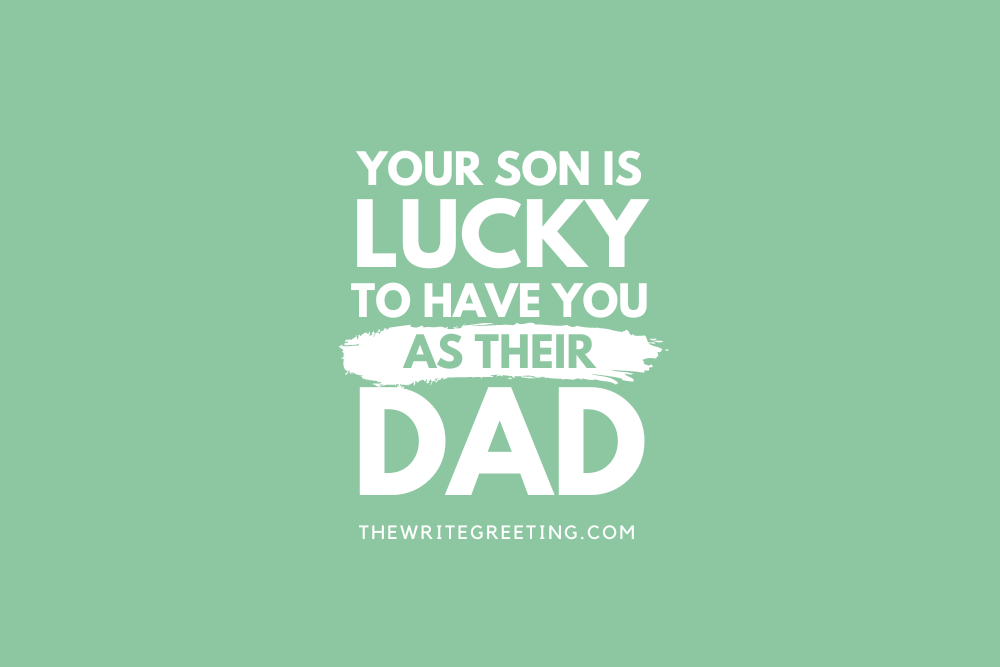 Cute father's day quote in green