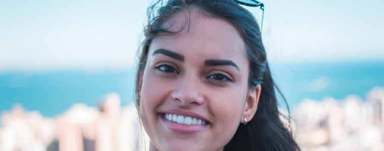 Hispanic girl smiling