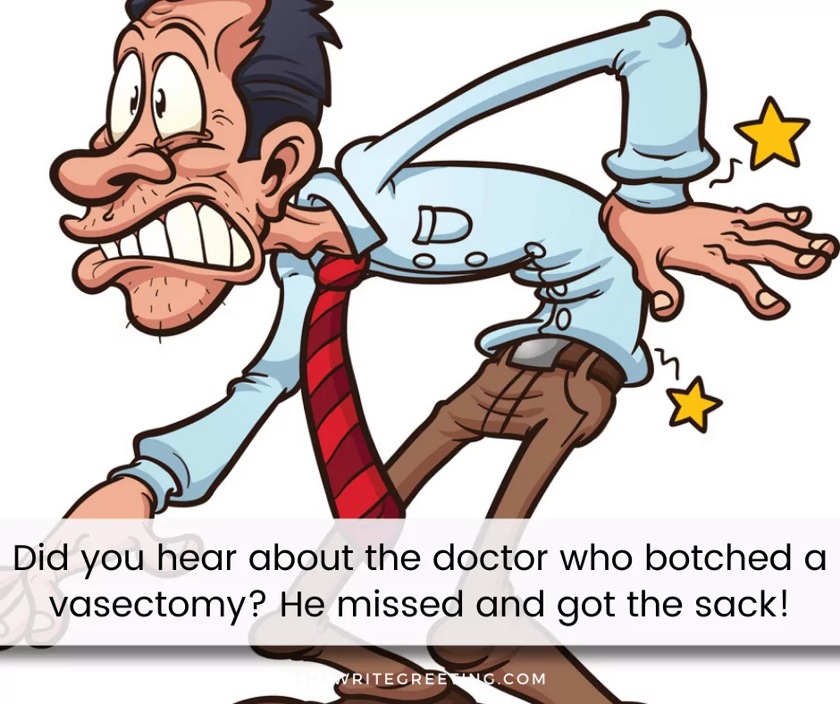 Illustration of man in pain after vasectomy